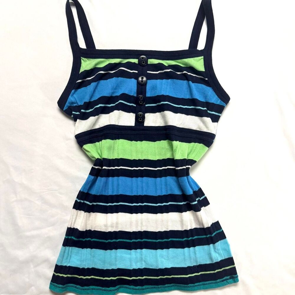 Limited-too Women's Blue and Green Vest